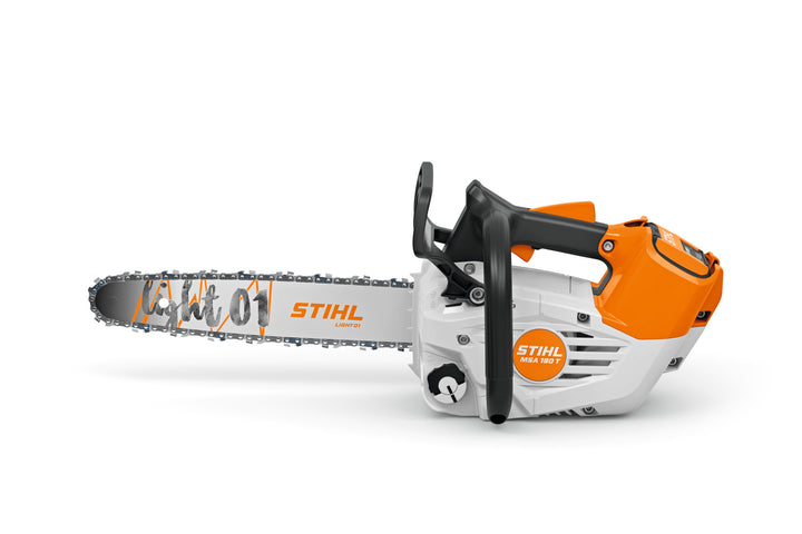 Stihl MSA 190 T top-handle cordless chainsaw detail