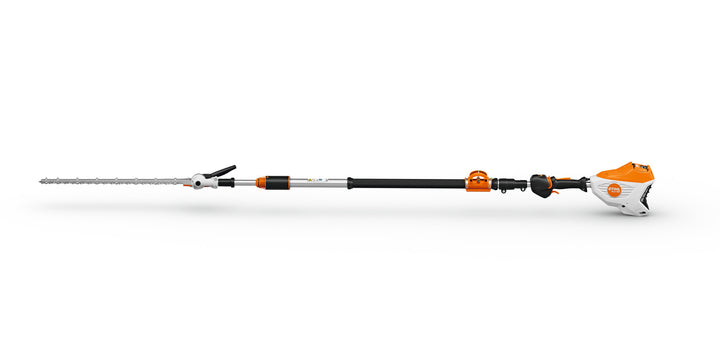 Stihl HLA 150 cordless long-reach hedge trimmer detail