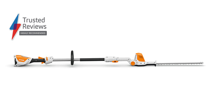Stihl HLA 56 cordless long-reach hedge trimmer detail