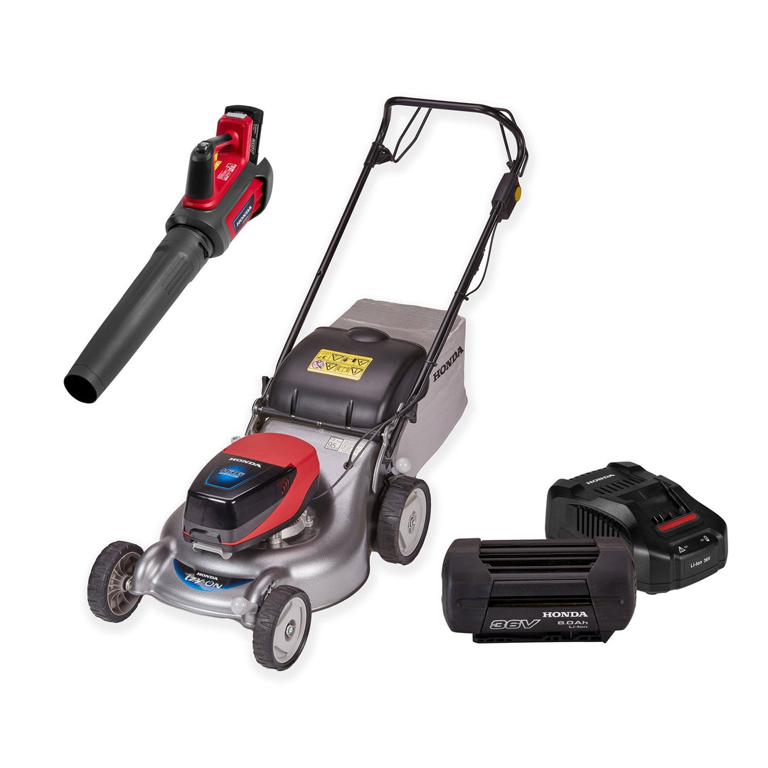 Honda HRG 466 XB cordless mower and blower bundle