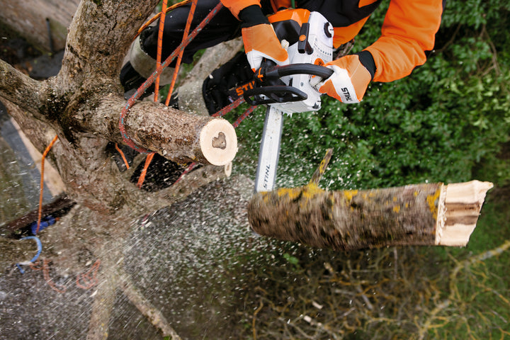 Stihl MS 201 TC-M top-handle petrol chainsaw detail