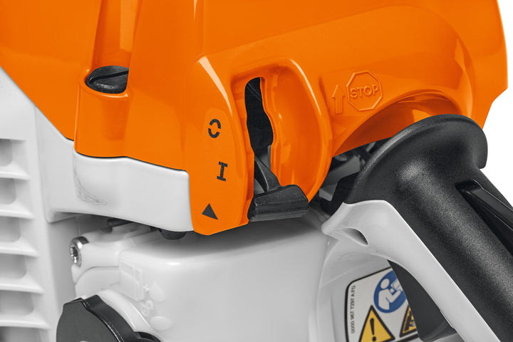 Stihl MS 261 C-M petrol chainsaw detail