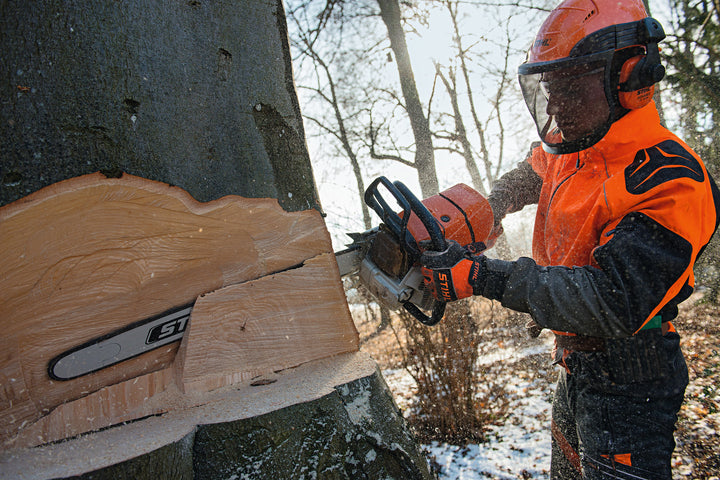 Stihl MS 661 C-M petrol chainsaw detail