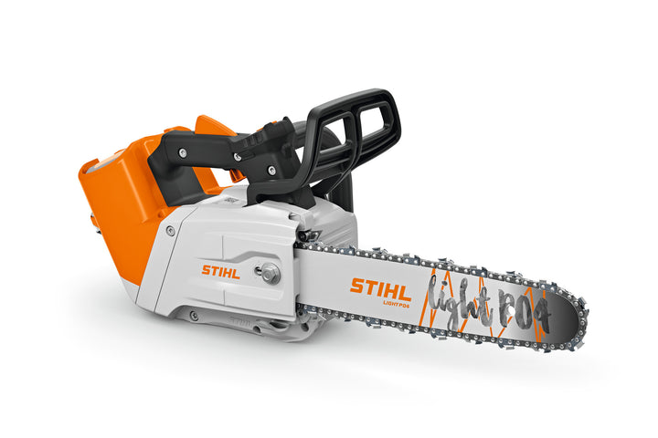 Stihl MSA 220 TC-O top-handle cordless chainsaw detail