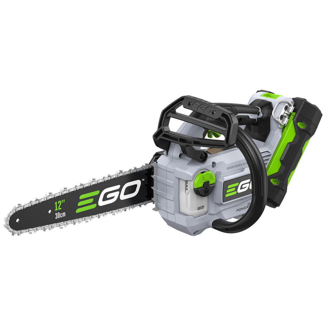 EGO CS1200E top-handle chainsaw in use