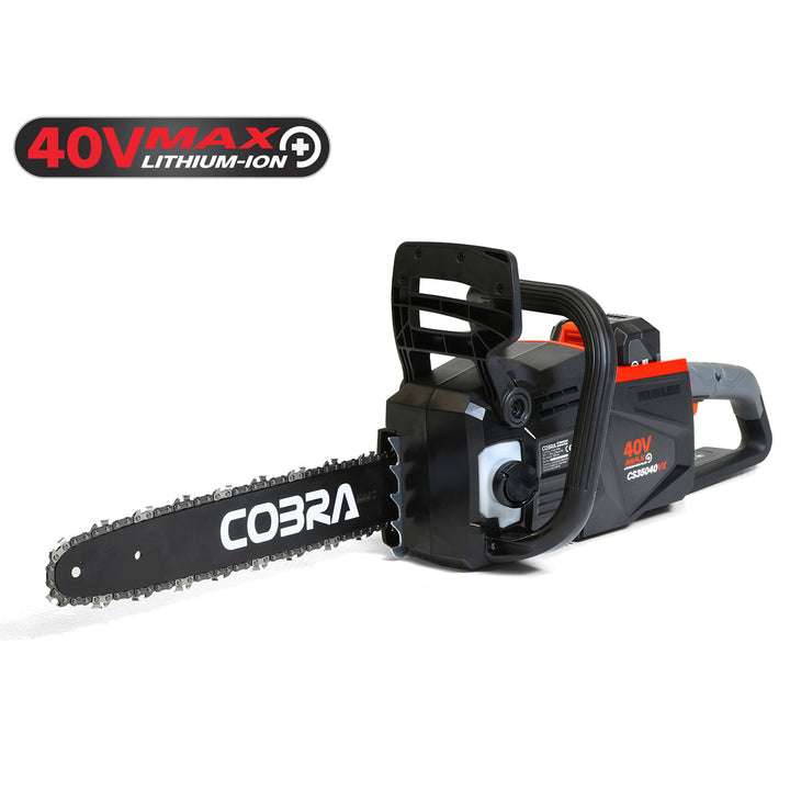 Cobra CS35040VX chainsaw angle view