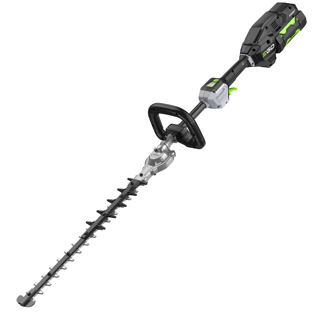 EGO HTX5300-P pole hedge trimmer in use