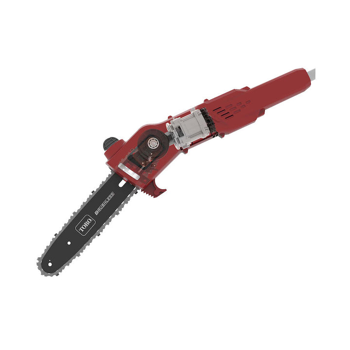 Toro 60V Flex-Force cordless pole saw in use