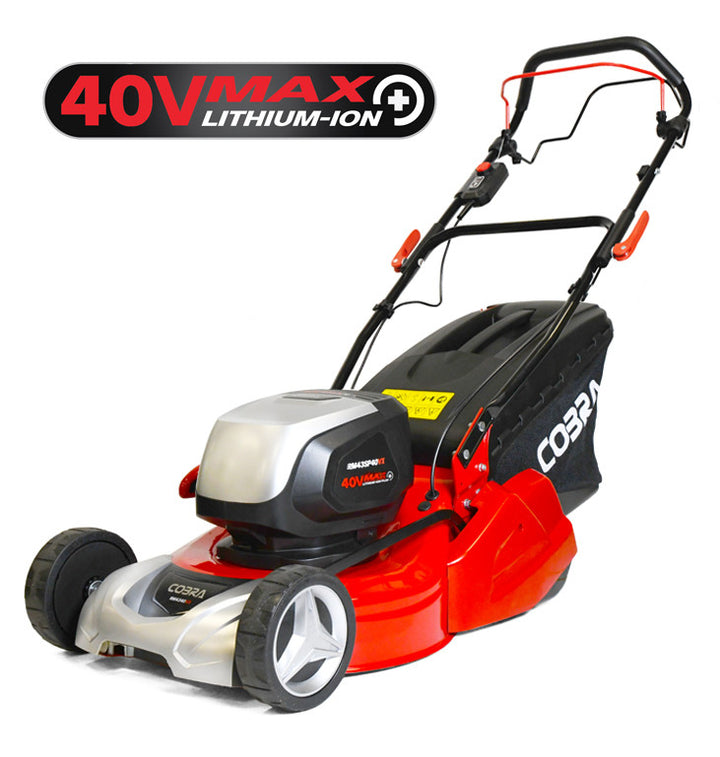 Cobra RM43SP40VX 17 inch 40V self-propelled cordless rear roller lawnmower