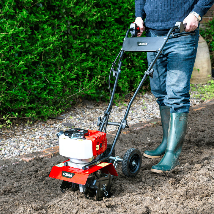 Cobra T24C cultivator in use