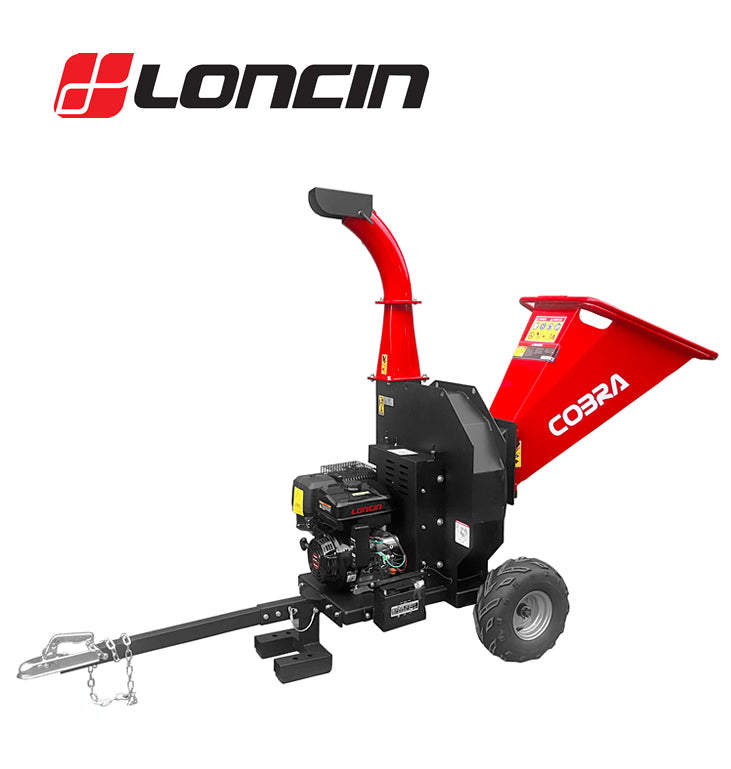 Cobra CHIP1500LE towable petrol wood chipper