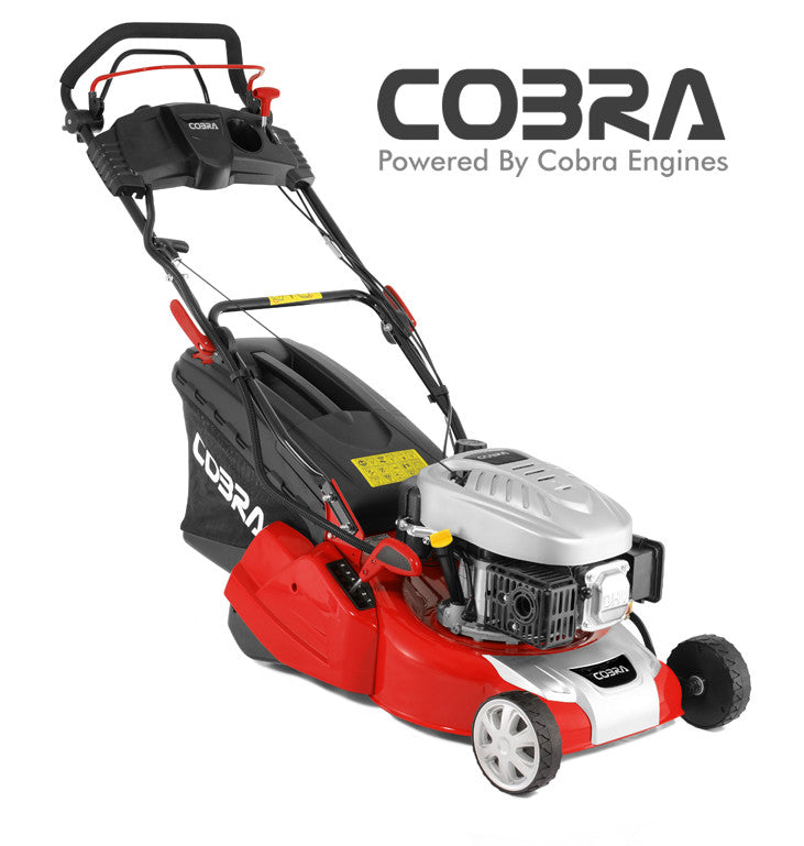 Cobra RM40SPCE 16 inch self-propelled electric-start petrol rear roller lawnmower