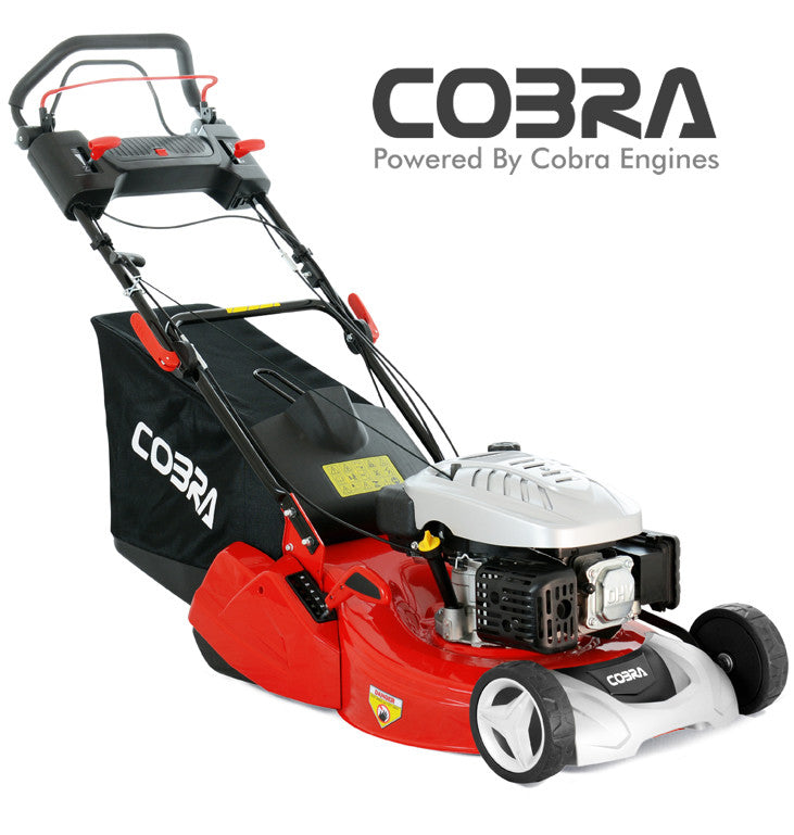 Cobra RM514SPC 20 inch 4-speed self-propelled petrol rear roller lawnmower