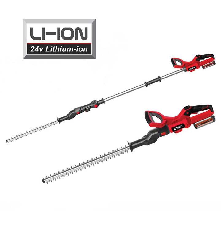 Cobra HT50LRH24V 24V 2-in-1 Cordless Hedgetrimmer