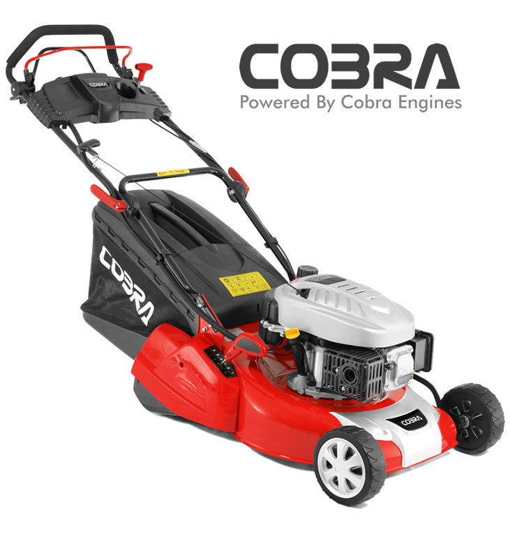 Cobra RM46SPCE 18 inch self-propelled electric-start petrol rear roller lawnmower