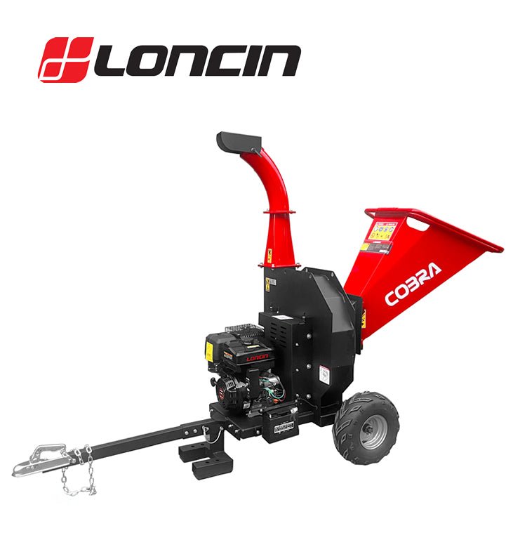 Cobra CHIP1500LE 4.5" Towable Petrol Wood Chipper - Shredders - Country Mower Centre