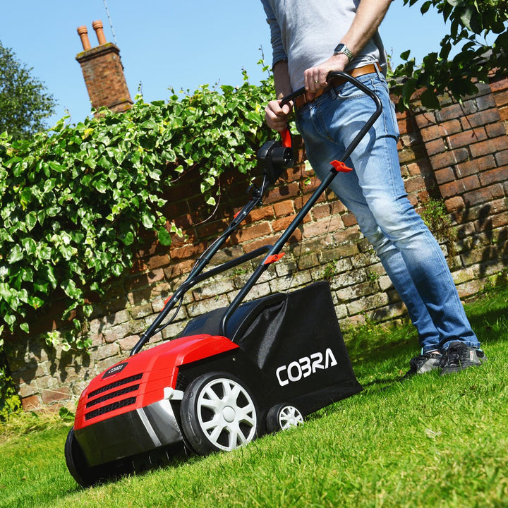 Cobra SA32E 13" Electric Scarifier &amp; Aerator - Scarifiers - Country Mower Centre