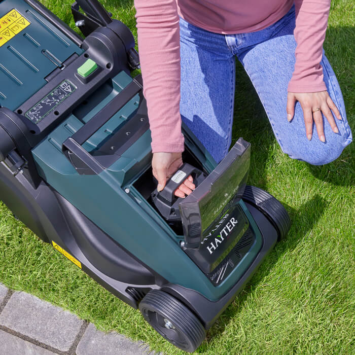 Hayter Hawk 36 Push 60V Cordless Battery Lawn Mower Kit - Lawn Mowers - Country Mower Centre