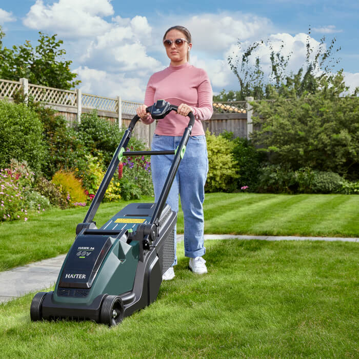 Hayter Hawk 36 Push 60V Cordless Battery Lawn Mower Kit - Lawn Mowers - Country Mower Centre
