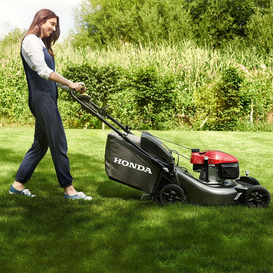 Honda HRN 536 VY 53cm (21") Variable Speed Petrol Lawn Mower with Versamow Mulching &amp; Roto-Stop - Lawn Mowers - Country Mower Centre