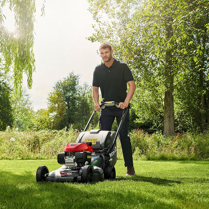 Honda HRN 536 VY 53cm (21") Variable Speed Petrol Lawn Mower with Versamow Mulching &amp; Roto-Stop - Lawn Mowers - Country Mower Centre