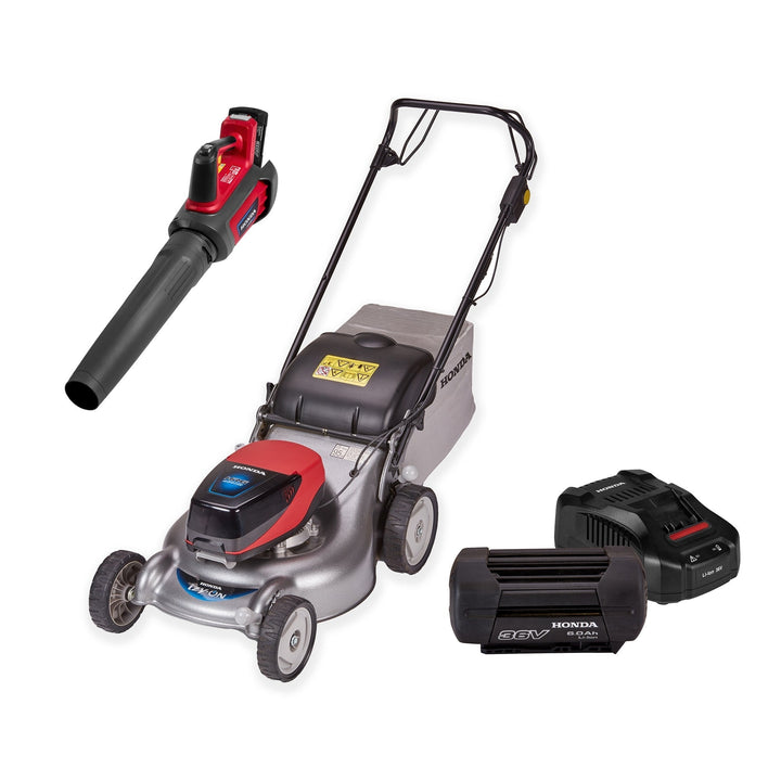 Honda Izy HRG 466 XB 46cm Cordless Lawn Mower Bundle – Cordless Blower, 6Ah Battery &amp; Fast Charger - Lawn Mowers - Country Mower Centre