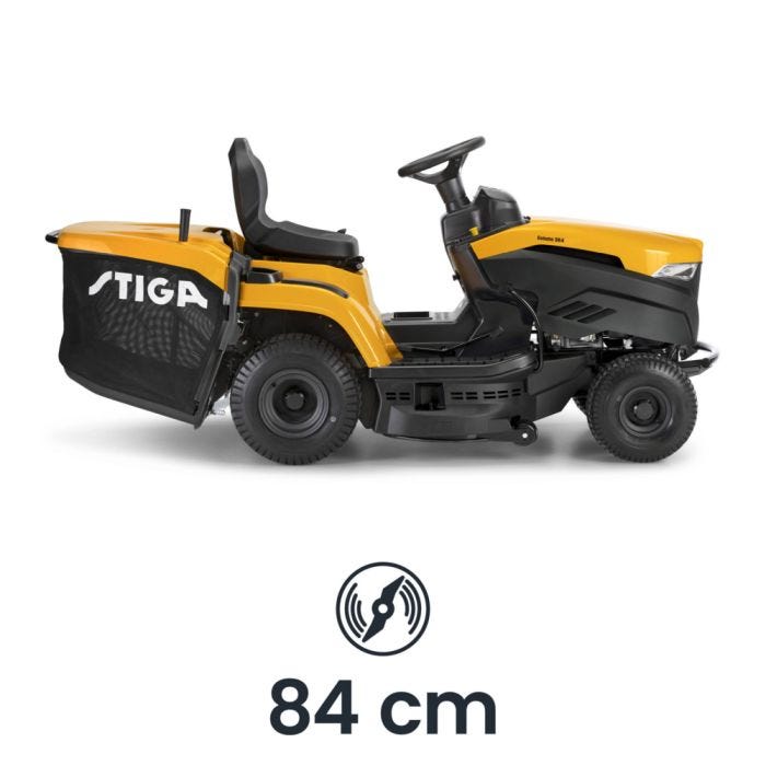 Stiga Estate 384 84cm (33") Hydrostatic Rear Collect Lawn Tractor - Garden Tractors - Country Mower Centre