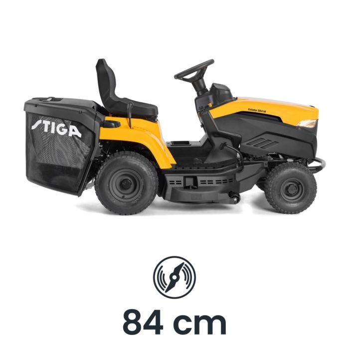 Stiga Estate 384M 84cm (33") 5 Speed Rear Collect Lawn Tractor - Garden Tractors - Country Mower Centre