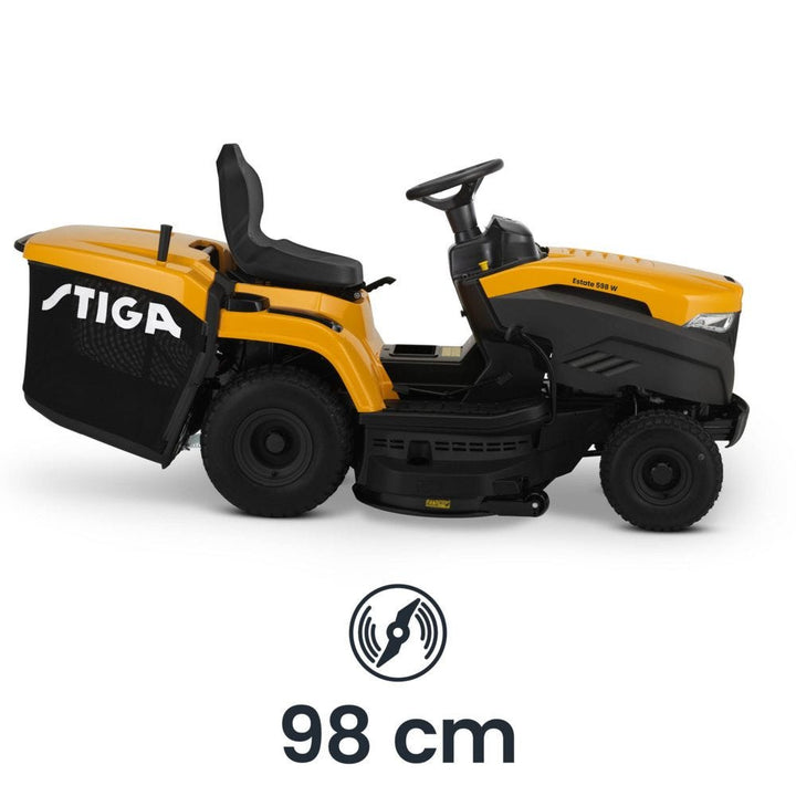 Stiga Estate 598W 98cm (38") Hydrostatic Rear Collect Lawn Tractor - Garden Tractors - Country Mower Centre