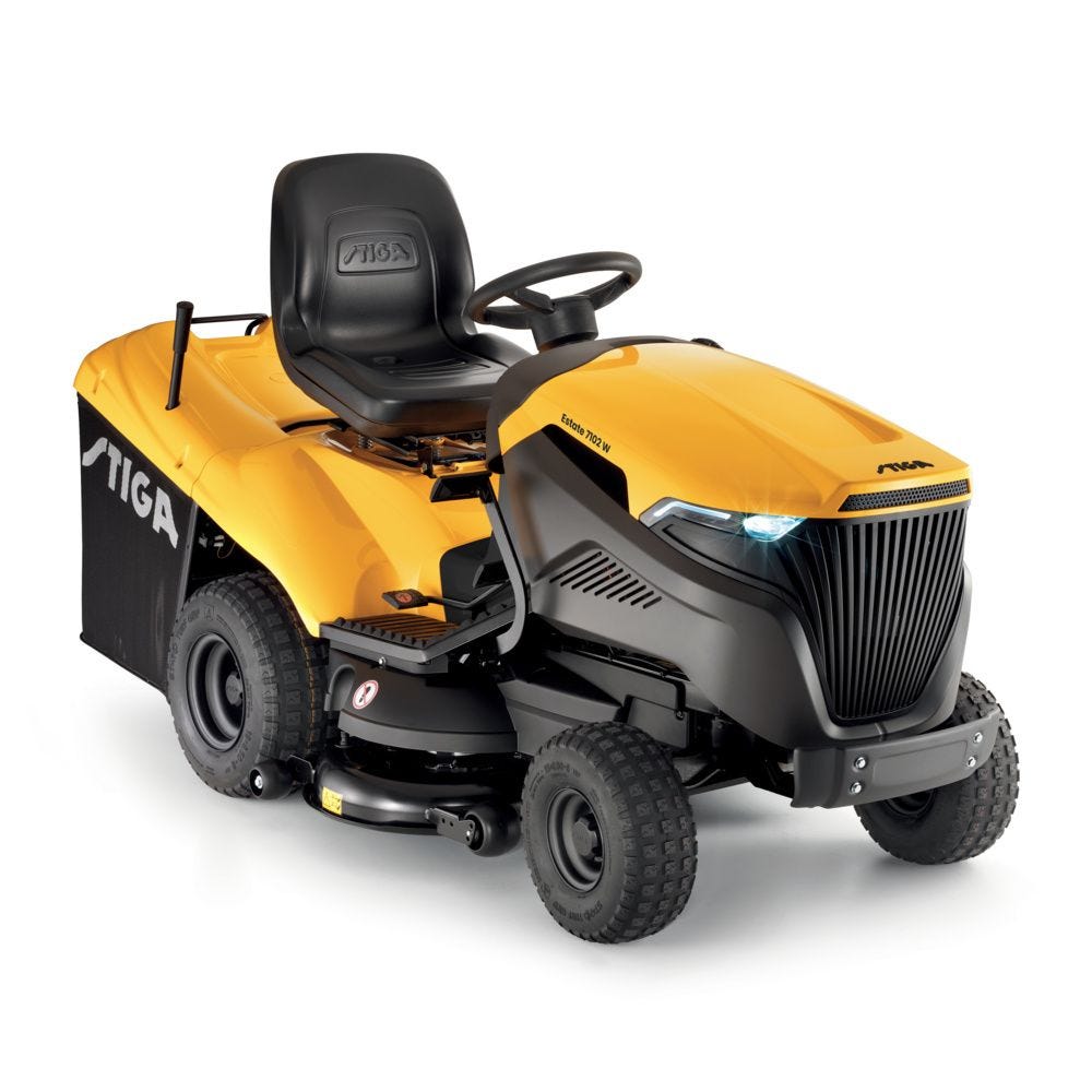 Stiga Estate 7102W 102cm (42") Hydrostatic Rear Collect Lawn Tractor - Garden Tractors - Country Mower Centre