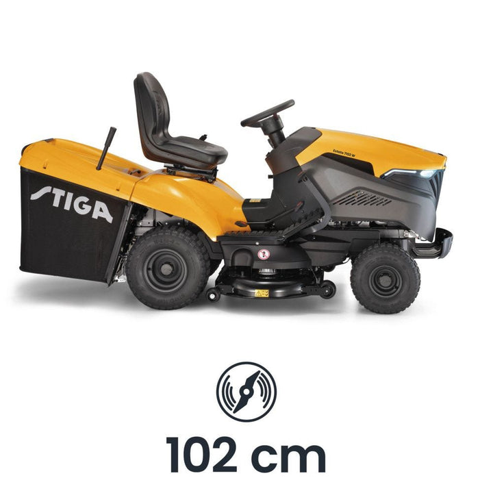 Stiga Estate 7102W 102cm (42") Hydrostatic Rear Collect Lawn Tractor - Garden Tractors - Country Mower Centre