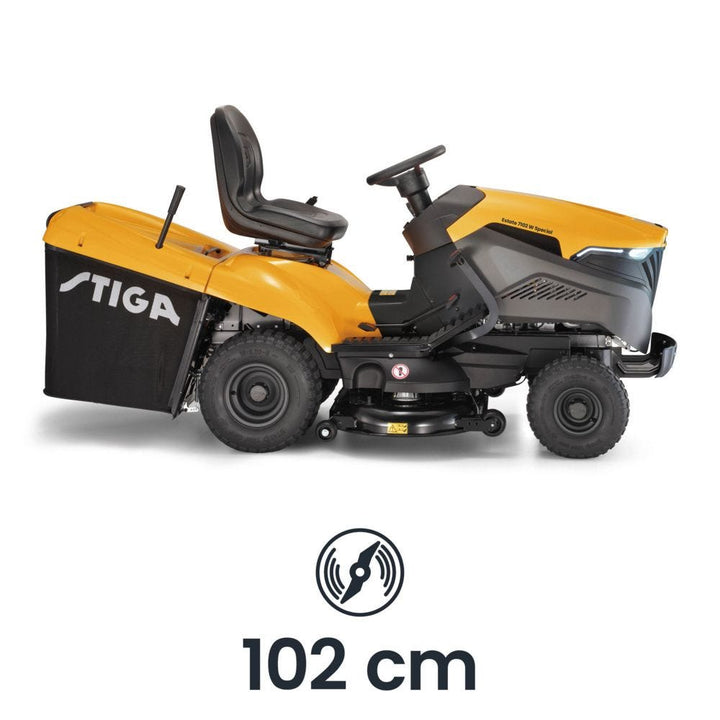 Stiga Estate 7102W Special 102cm (42") Hydrostatic Rear Collect Lawn Tractor - Garden Tractors - Country Mower Centre