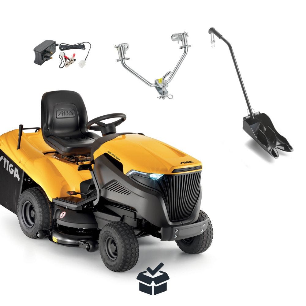 Stiga Estate 7102W Special 102cm (42") Hydrostatic Rear Collect Lawn Tractor - Garden Tractors - Country Mower Centre