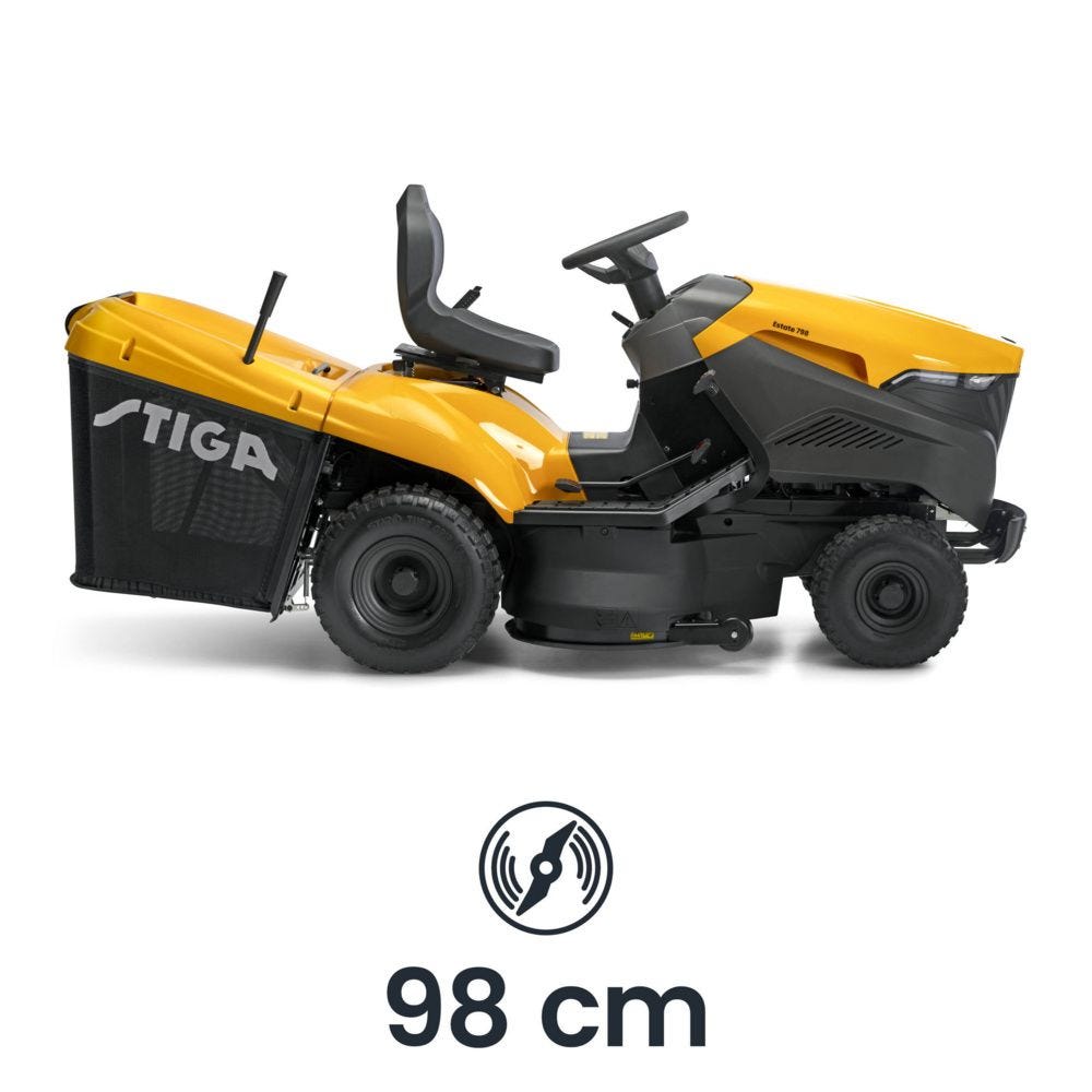 Stiga Estate 798 98cm (38") Hydrostatic Rear Collect Lawn Tractor - Garden Tractors - Country Mower Centre