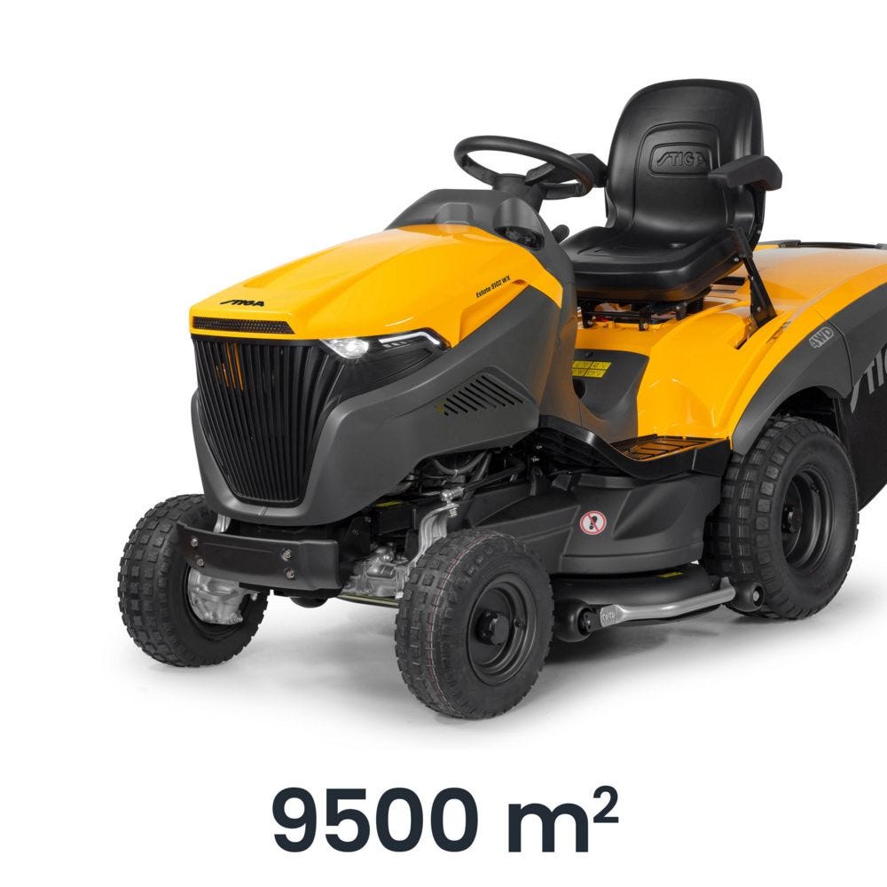 Stiga Estate 9102WX 102cm (42") 4WD Hydrostatic Rear Collect Lawn Tractor - Garden Tractors - Country Mower Centre